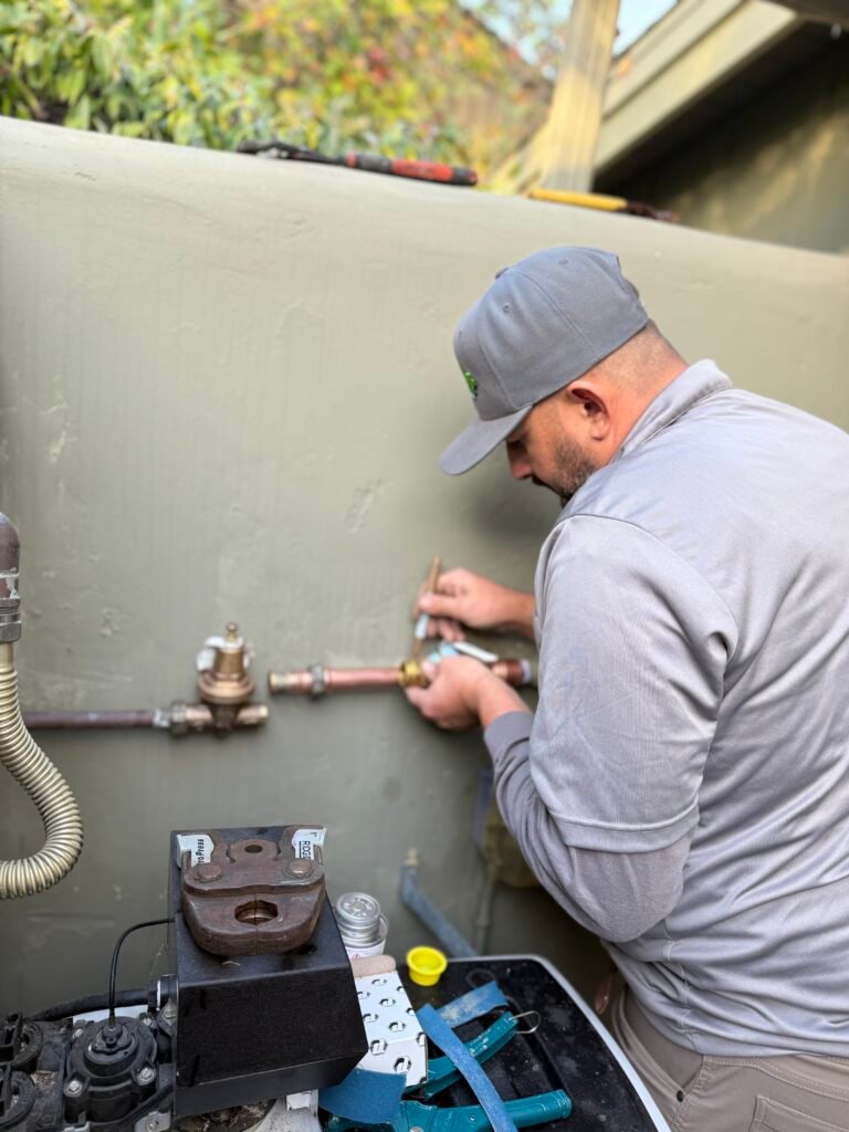Pressure regulator and water main shutoff valve (3)